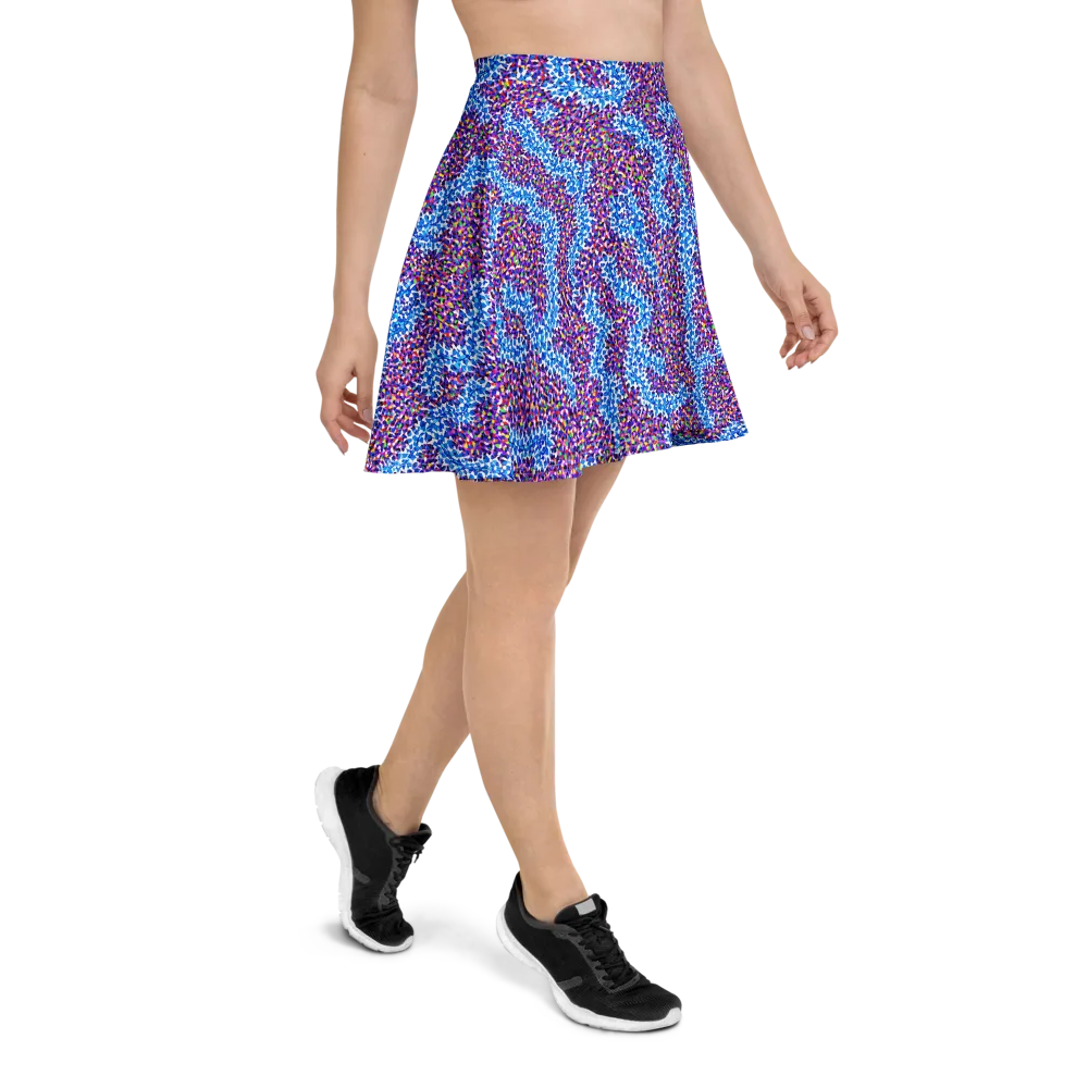 Prismatic Current on Skater Skirt — Right