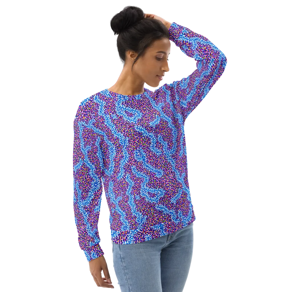 Prismatic Current on Sweatshirt — Right Front