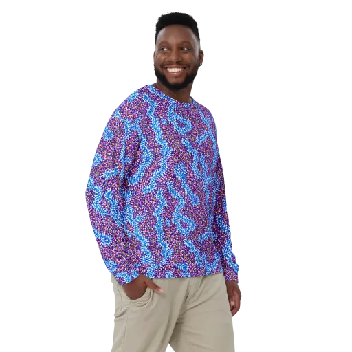 Prismatic Current on a Sweatshirt
