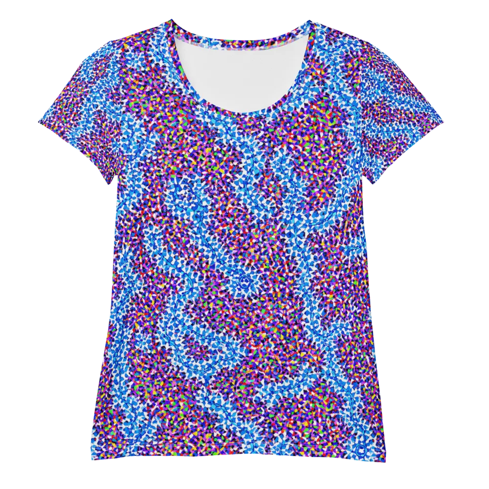 Prismatic Current on Women's Athletic T-Shirt — Front