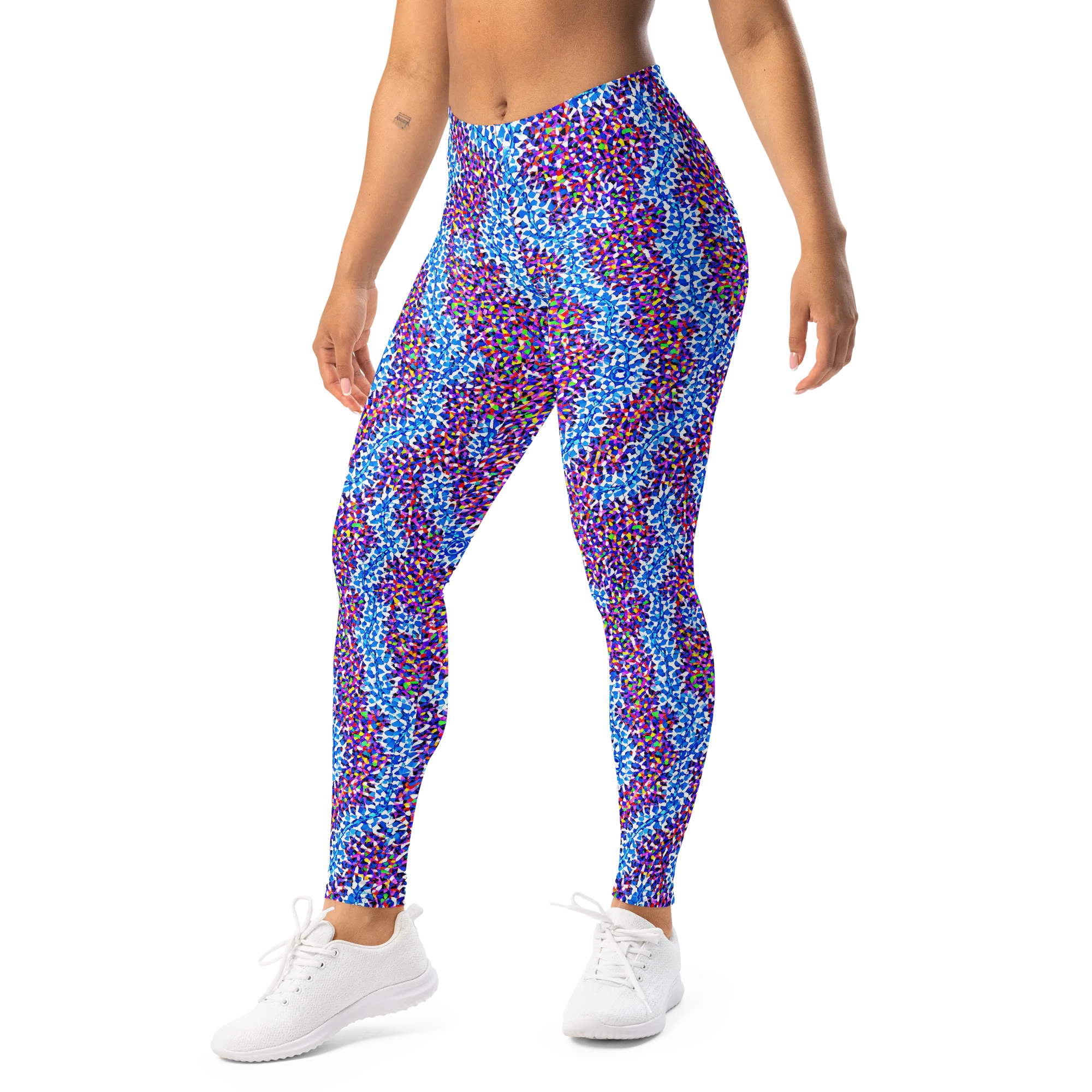 Prismatic Current on Leggings — Left Front