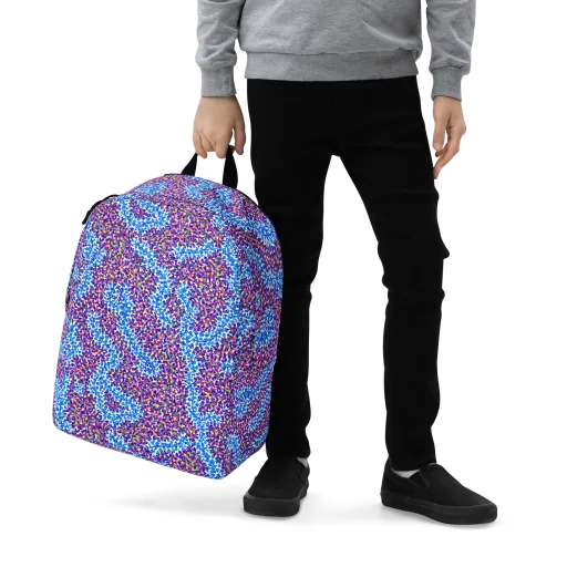Prismatic Current on a Minimalist Backpack