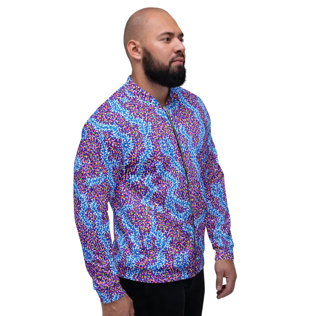 Prismatic Current on Bomber Jacket — Right