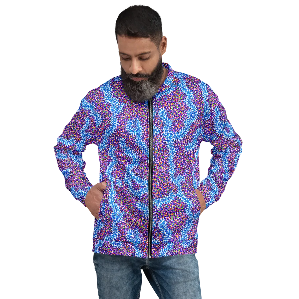 Prismatic Current on Bomber Jacket — Front