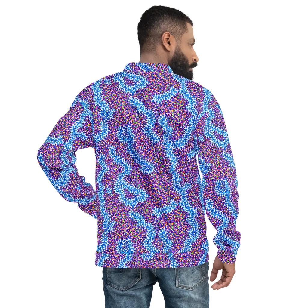 Prismatic Current on Bomber Jacket — Back