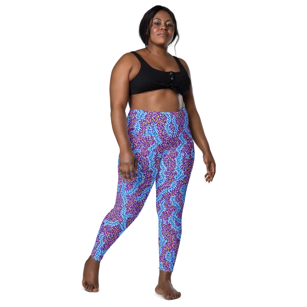 Prismatic Current on Leggings with Pockets — Front