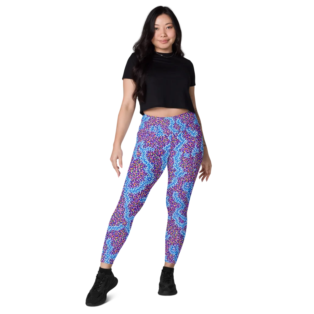 Prismatic Current on Leggings with Pockets — Front