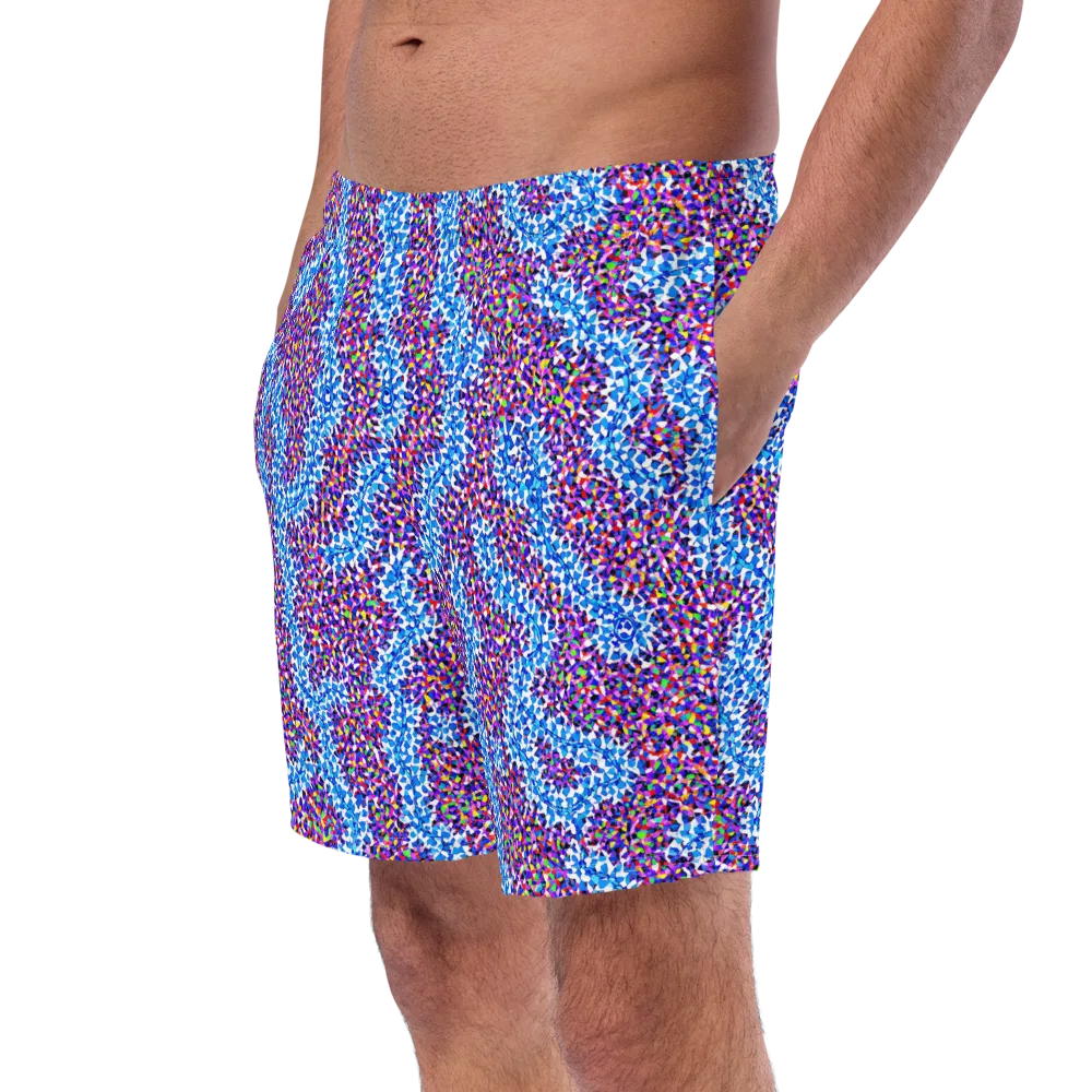 Prismatic Current on Swim Trunks — Left Front