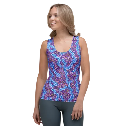 Prismatic Current on a Women's Tank Top