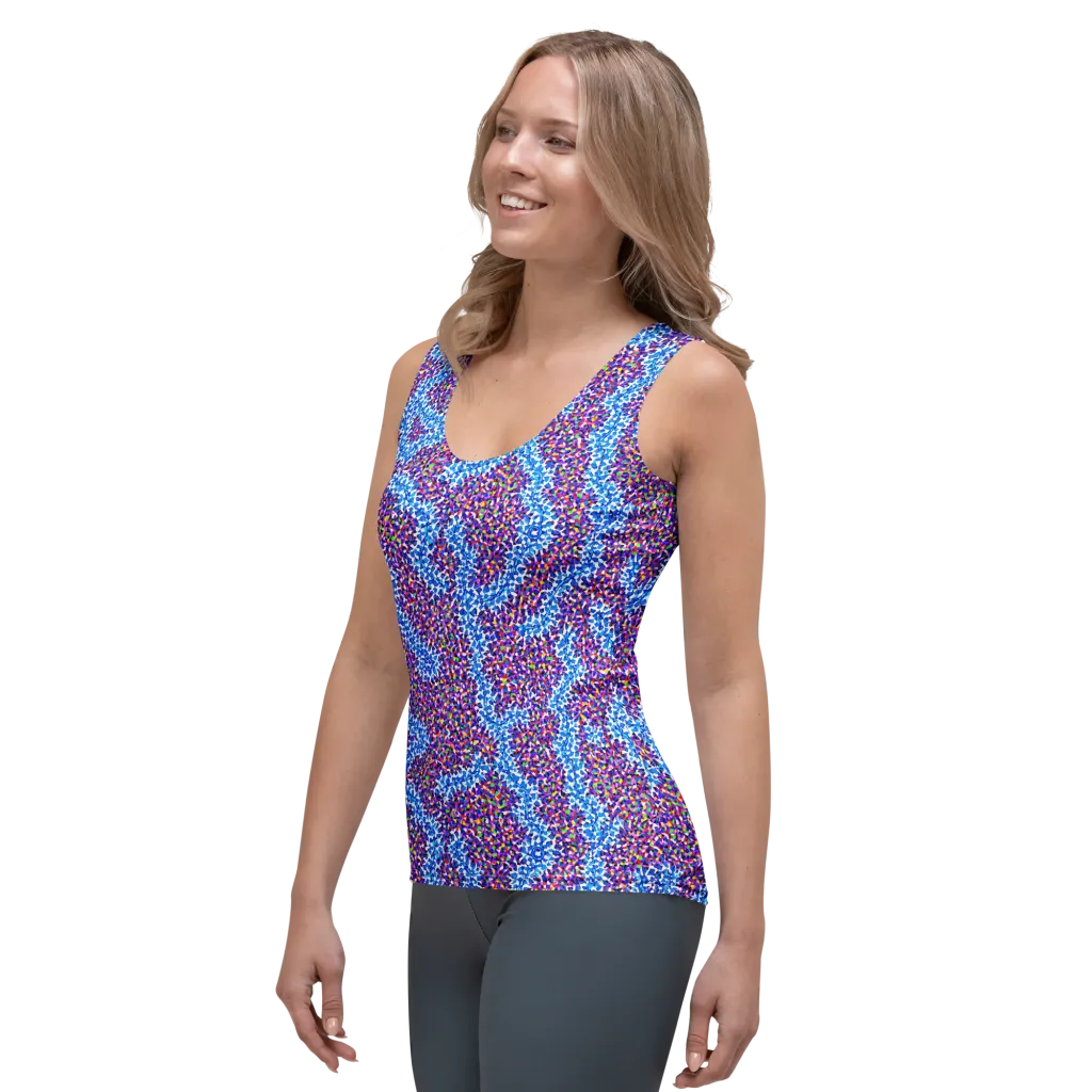 Prismatic Current on Women's Tank Top — Left Front