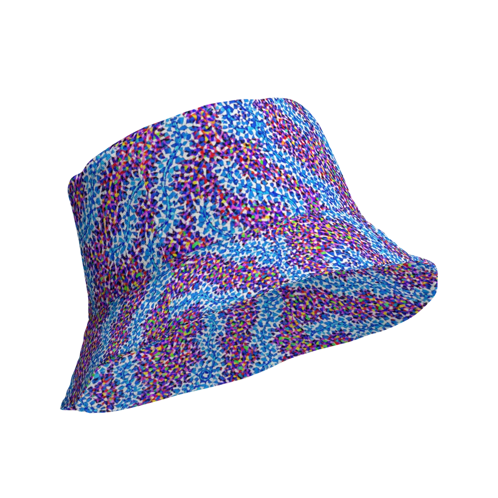 Prismatic Current on Reversible Bucket Hat — Product details Outside