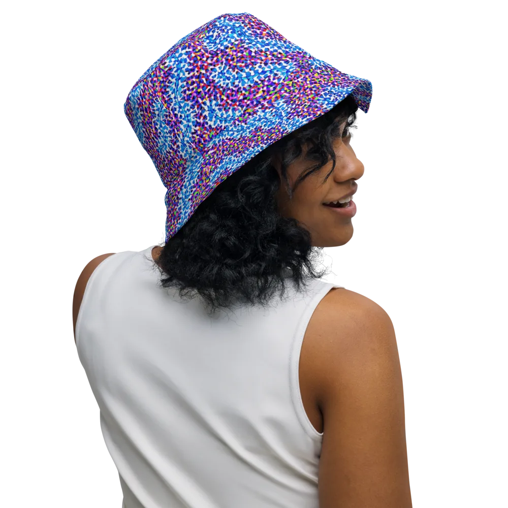 Prismatic Current on Reversible Bucket Hat — Right Outside