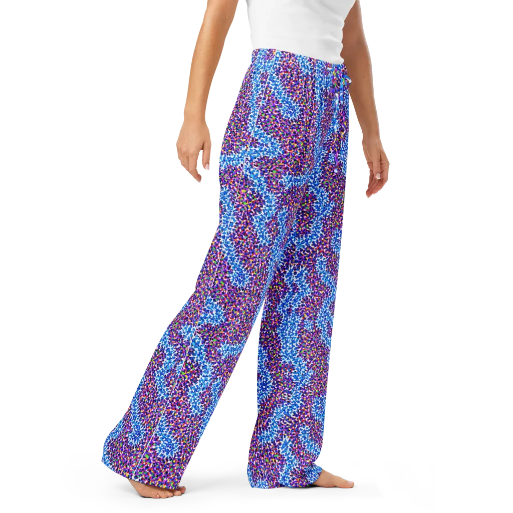 Prismatic Current on Women's Pajama Pants — Right Front