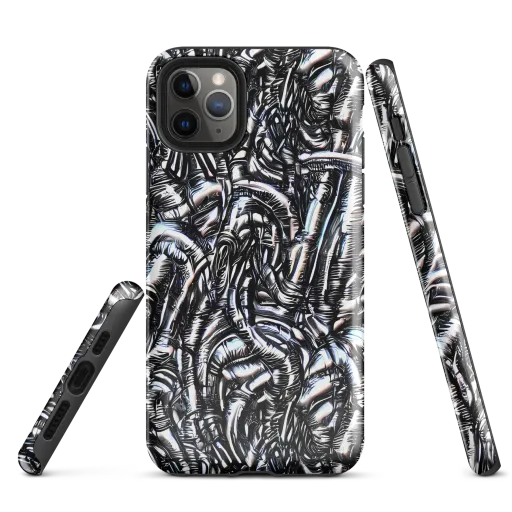 Black Ice Bloom on a Tough Case for iPhone®