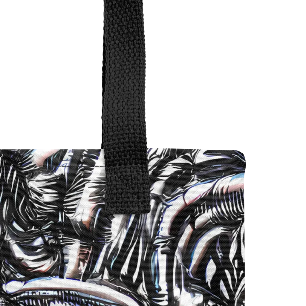 Black Ice Bloom on Tote Bag — Product details