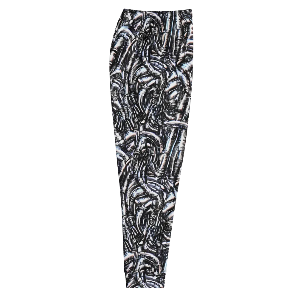Black Ice Bloom on Men's Joggers — Right