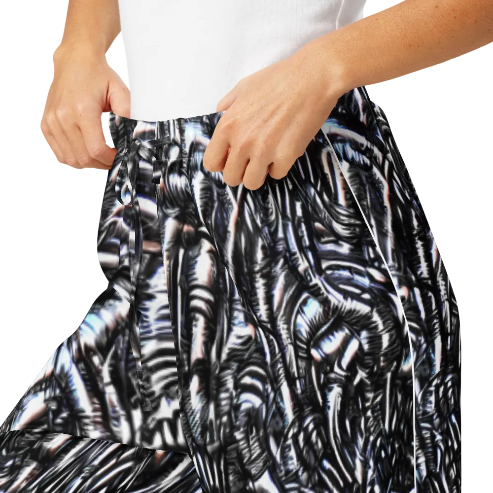 Black Ice Bloom on Women's Pajama Pants — Product details