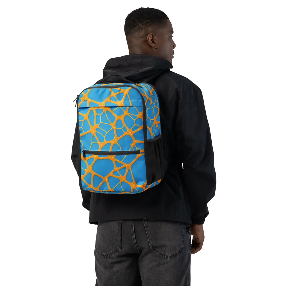 Citrus Cellscape on Utility Backpack — Back