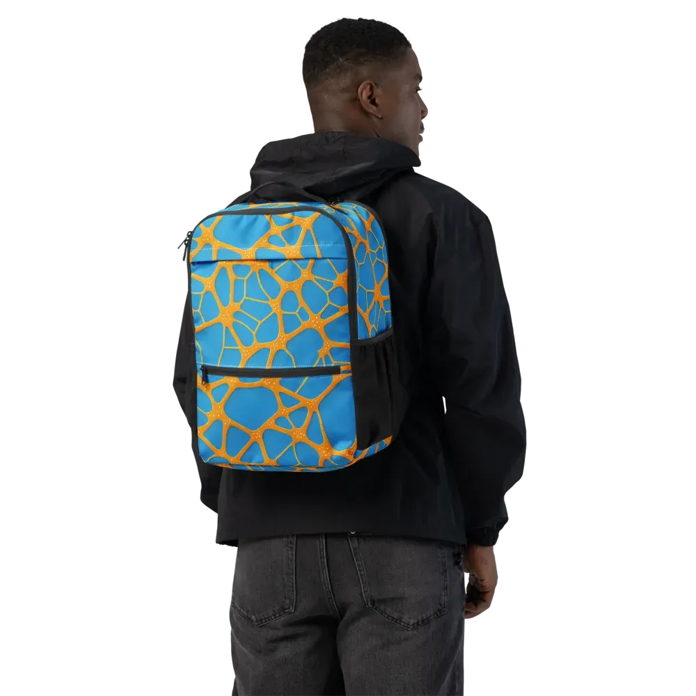 Citrus Cellscape on Utility Backpack — Back