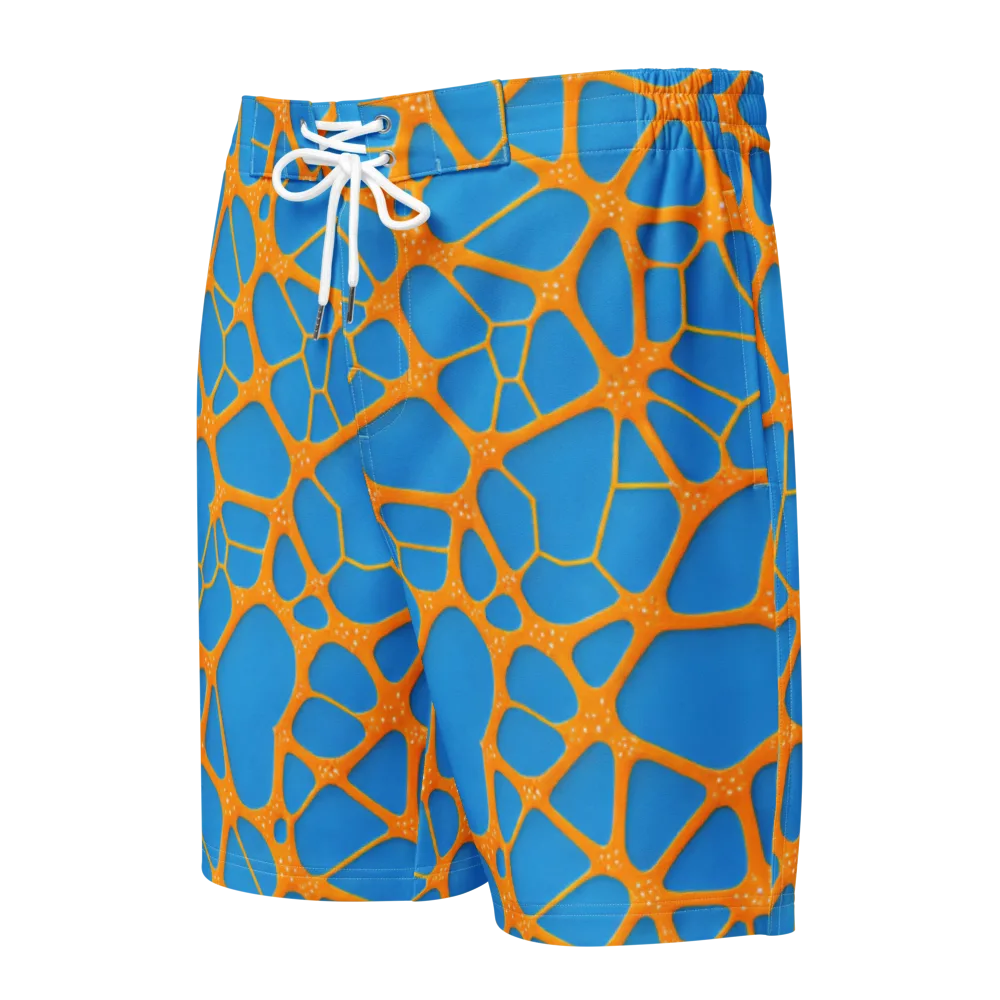 Citrus Cellscape on Men's Board Shorts — Front