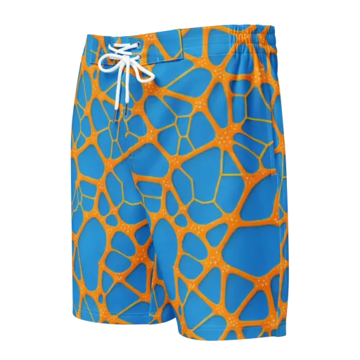 Citrus Cellscape on a Men's Board Shorts