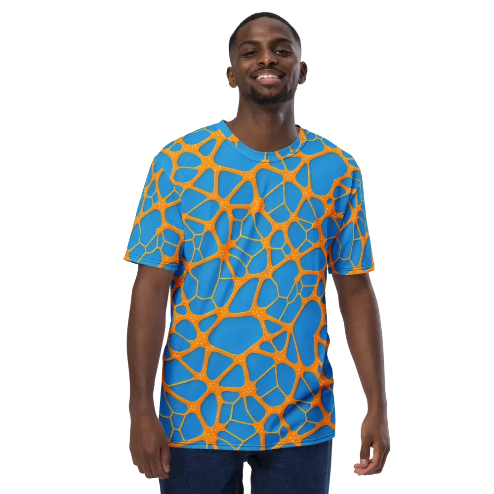 Citrus Cellscape on Men's Crew Neck T-Shirt — Front