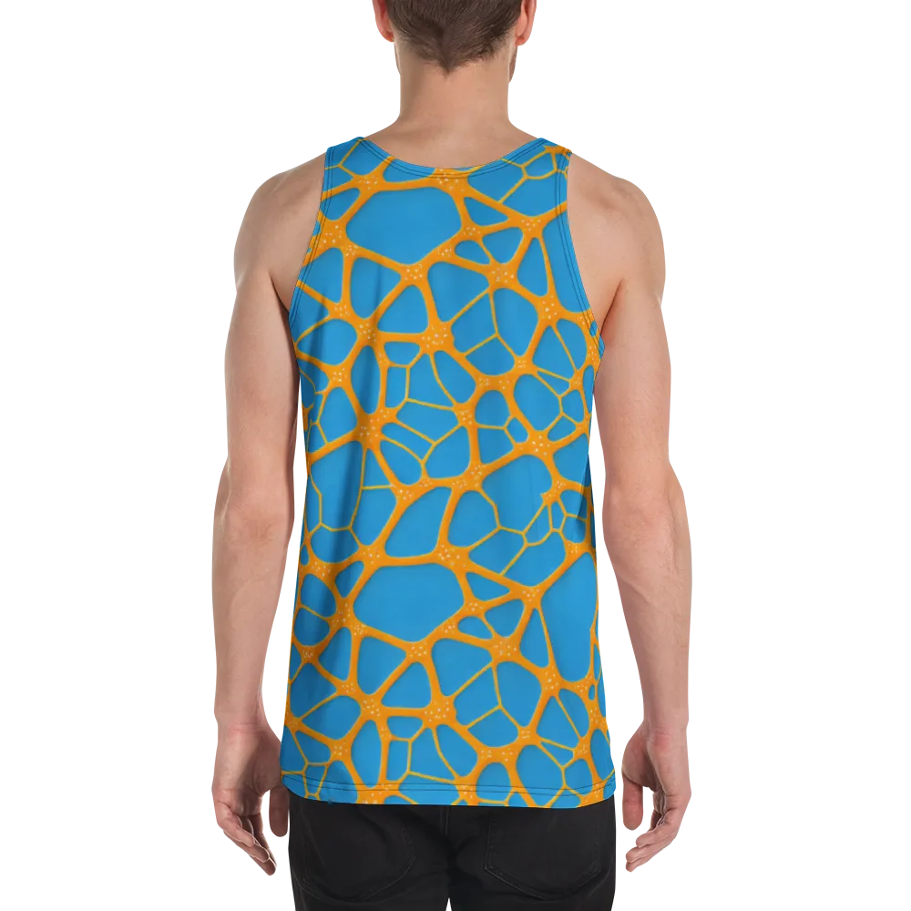 Citrus Cellscape on Men's Tank Top — Back