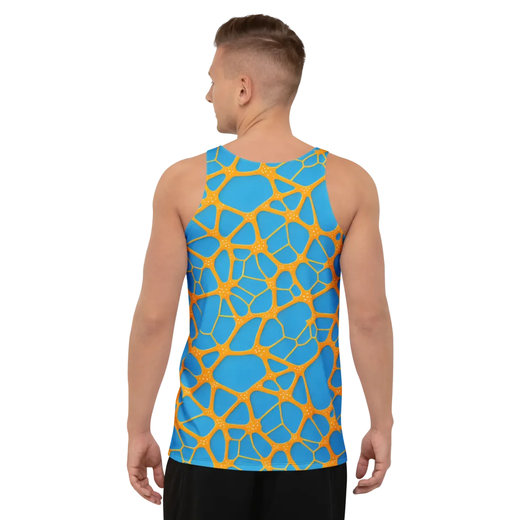 Citrus Cellscape on Men's Tank Top — Back