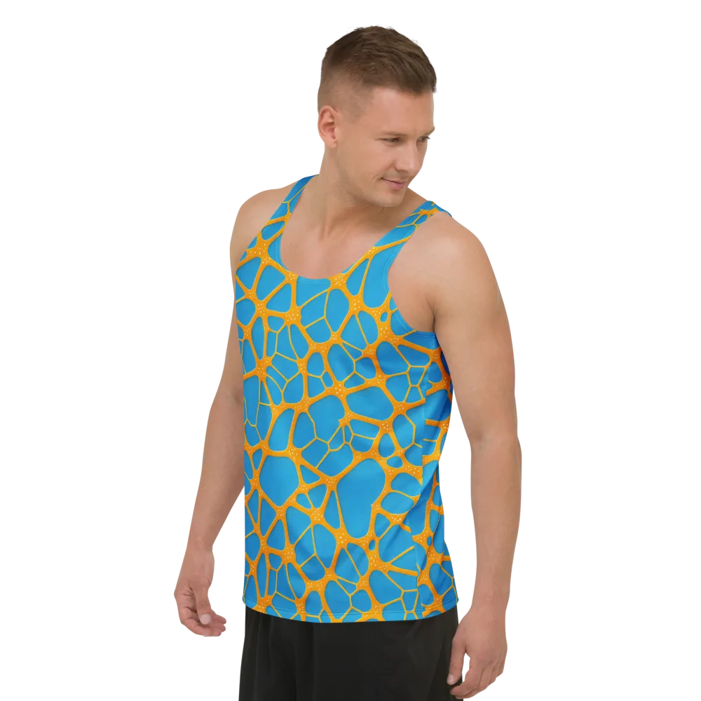 Citrus Cellscape on Men's Tank Top — Left Front