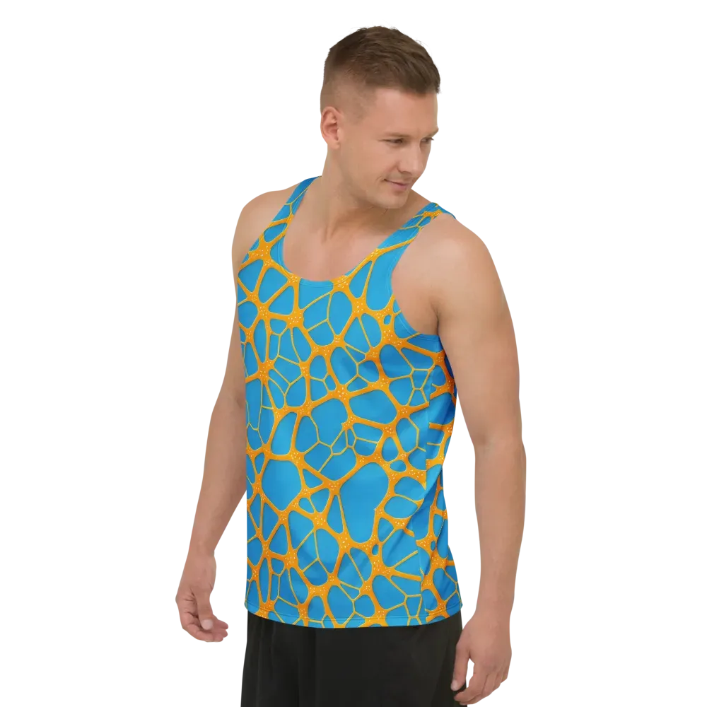 Citrus Cellscape on Men's Tank Top — Left Front