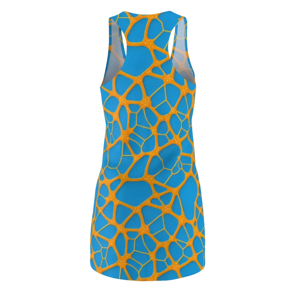 Citrus Cellscape on Racerback Dress — Back