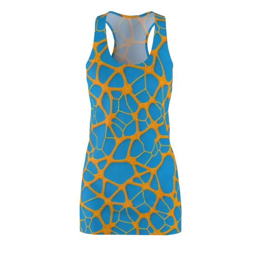 Citrus Cellscape on a Racerback Dress