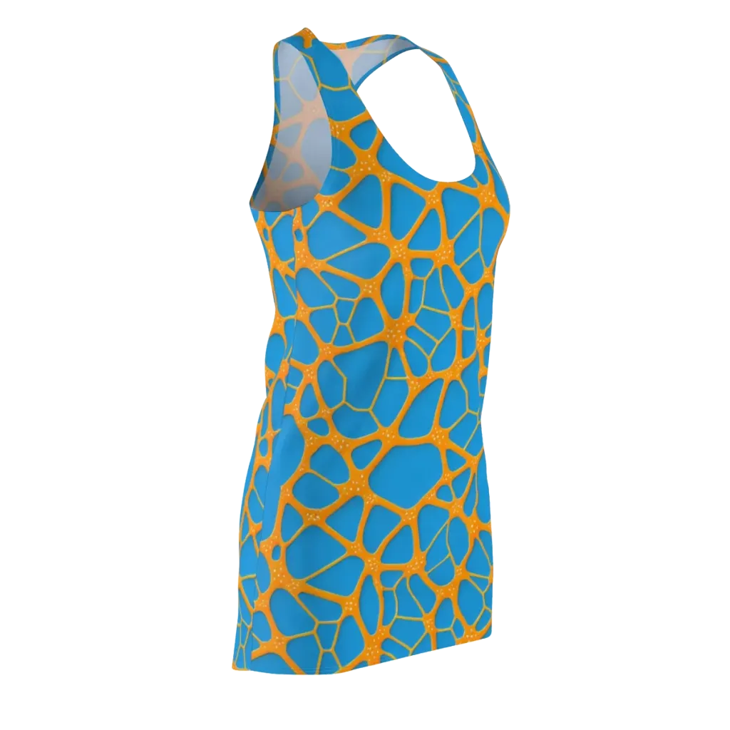 Citrus Cellscape on Racerback Dress — Front Side