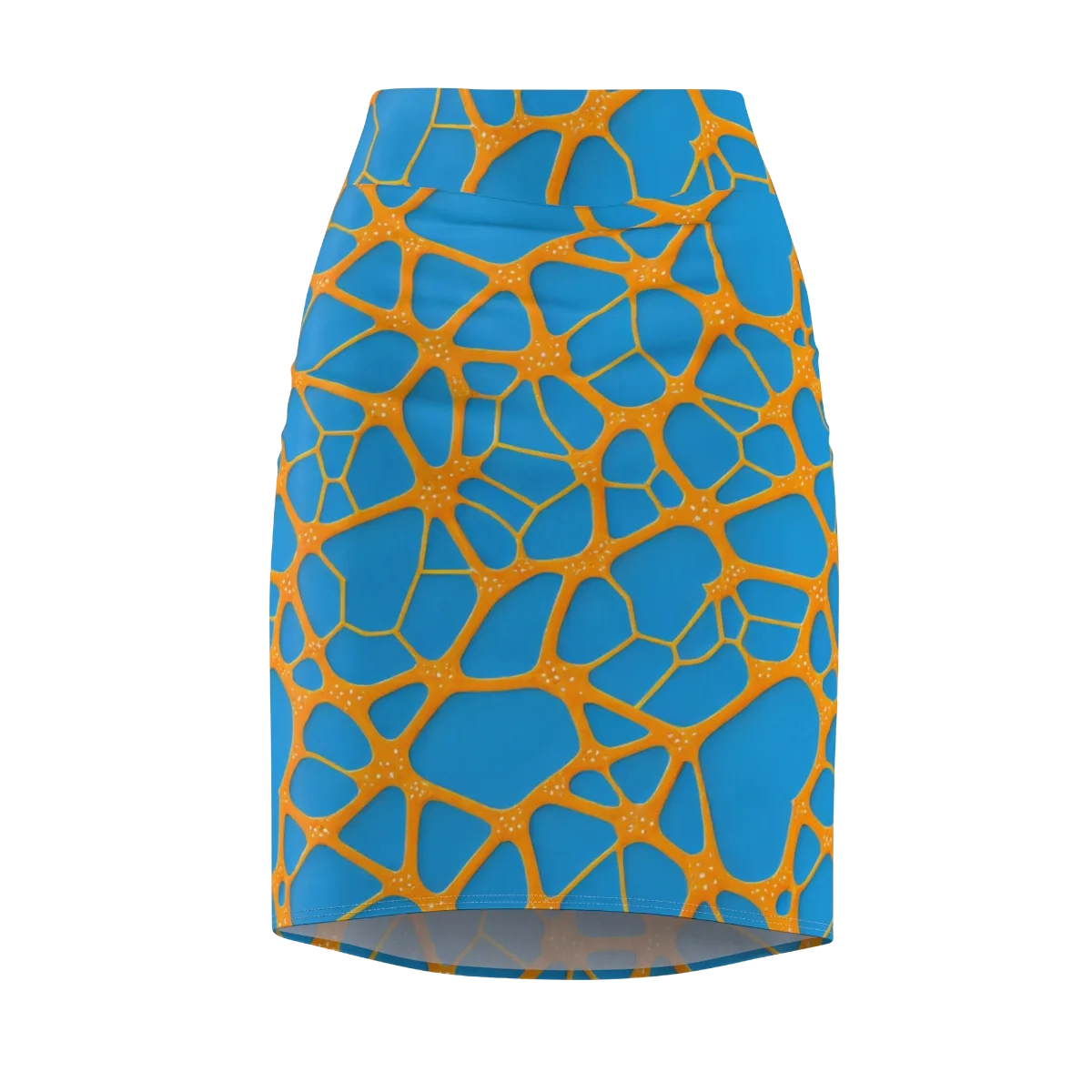 Citrus Cellscape on Pencil Skirt — Front