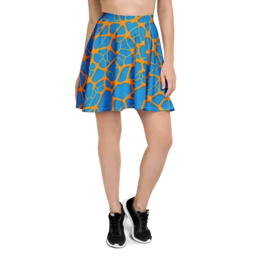 Citrus Cellscape on a Skater Skirt