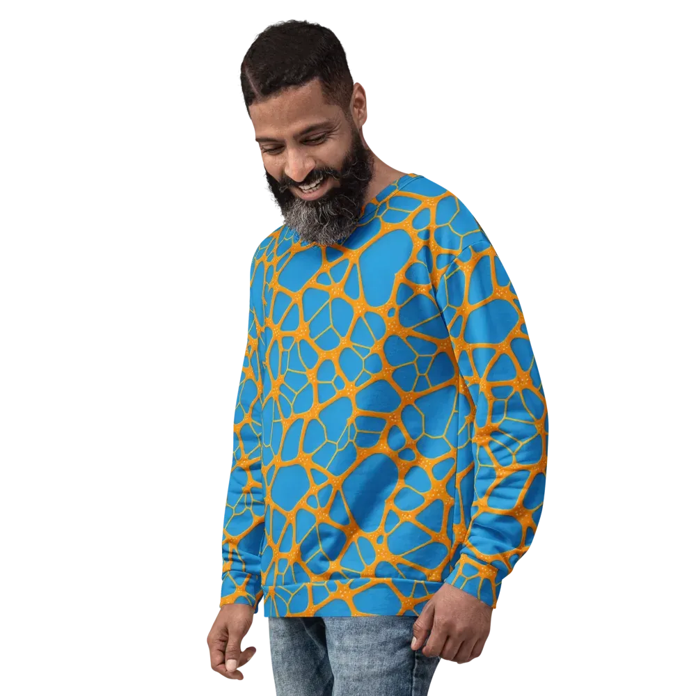 Citrus Cellscape on Sweatshirt — Left Front
