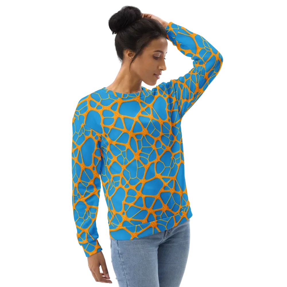Citrus Cellscape on Sweatshirt — Right Front