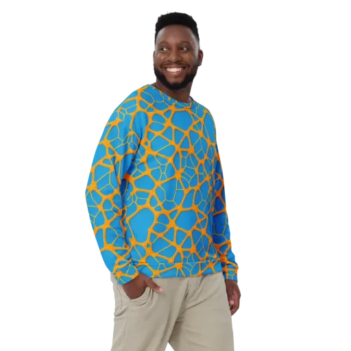 Citrus Cellscape on a Sweatshirt