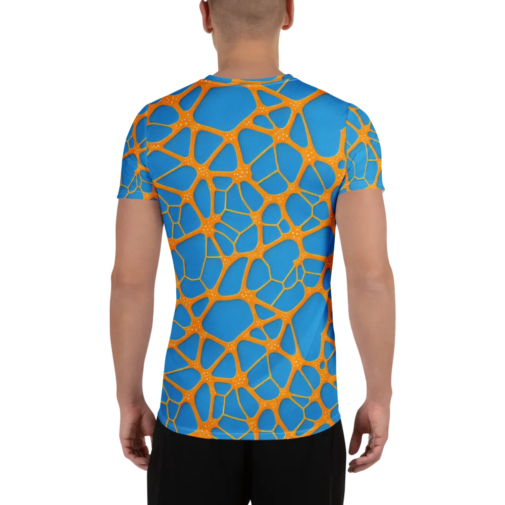 Citrus Cellscape on Men's Athletic T-Shirt — Back