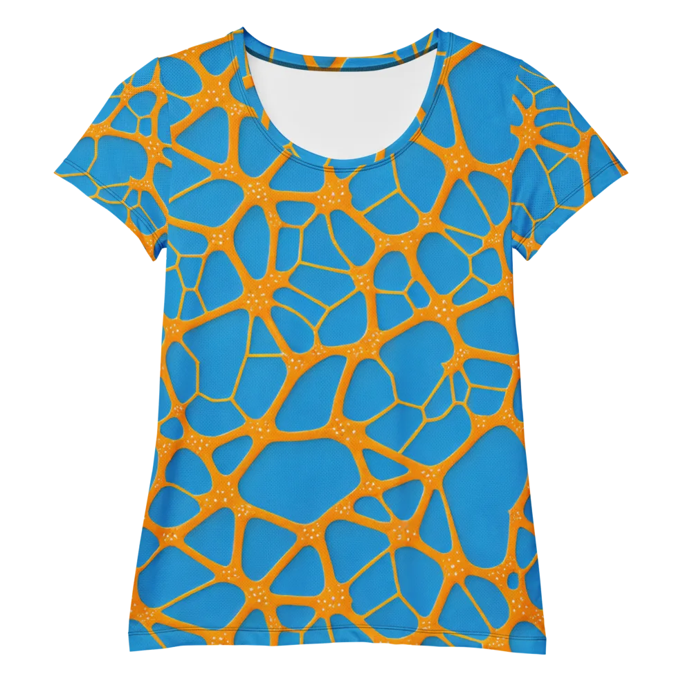 Citrus Cellscape on Women's Athletic T-Shirt — Front