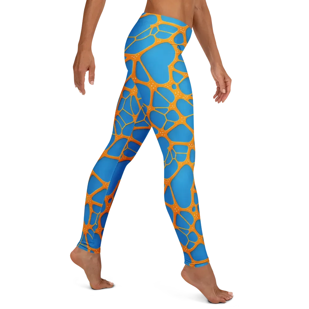 Citrus Cellscape on Leggings — Right