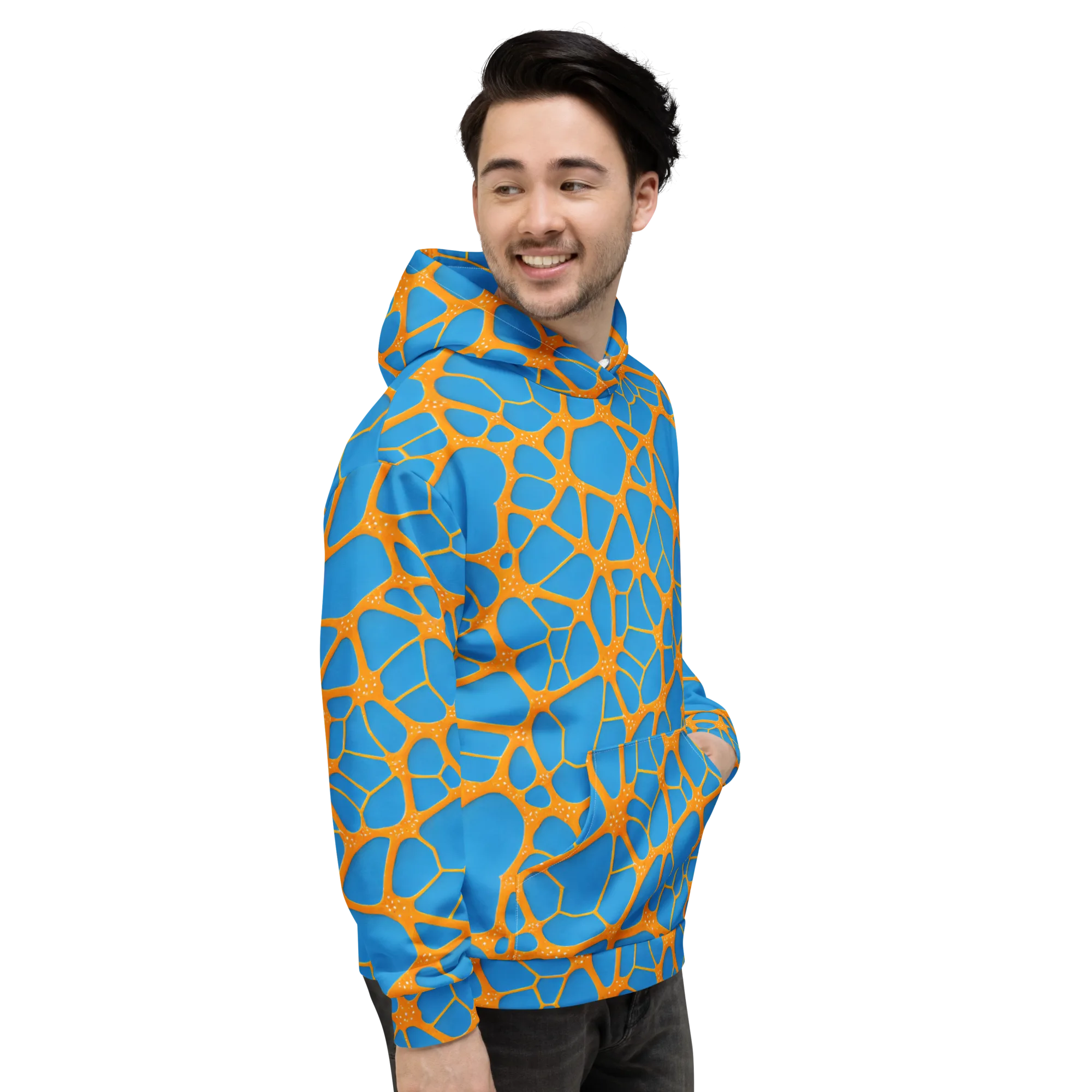 Citrus Cellscape on Hoodie — Right
