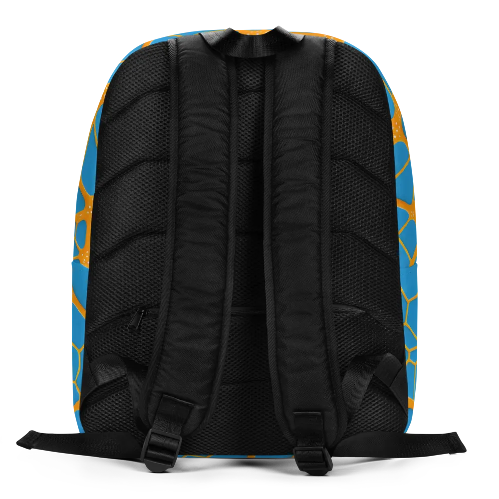 Citrus Cellscape on Minimalist Backpack — Back