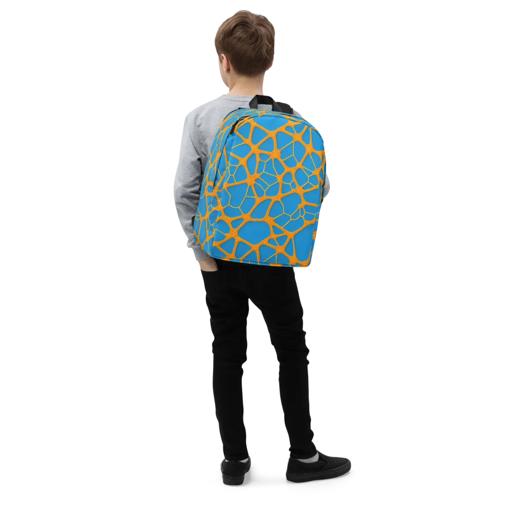 Citrus Cellscape on Minimalist Backpack — Right Front