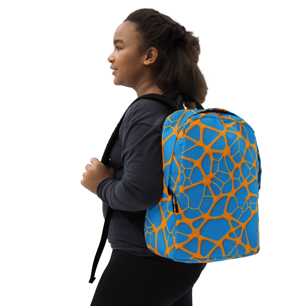 Citrus Cellscape on Minimalist Backpack — Right Front