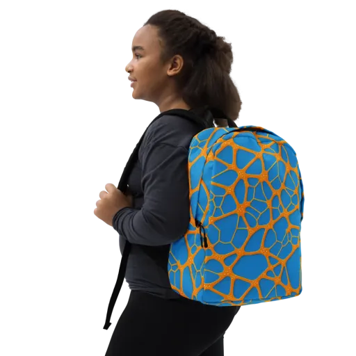 Citrus Cellscape on a Minimalist Backpack