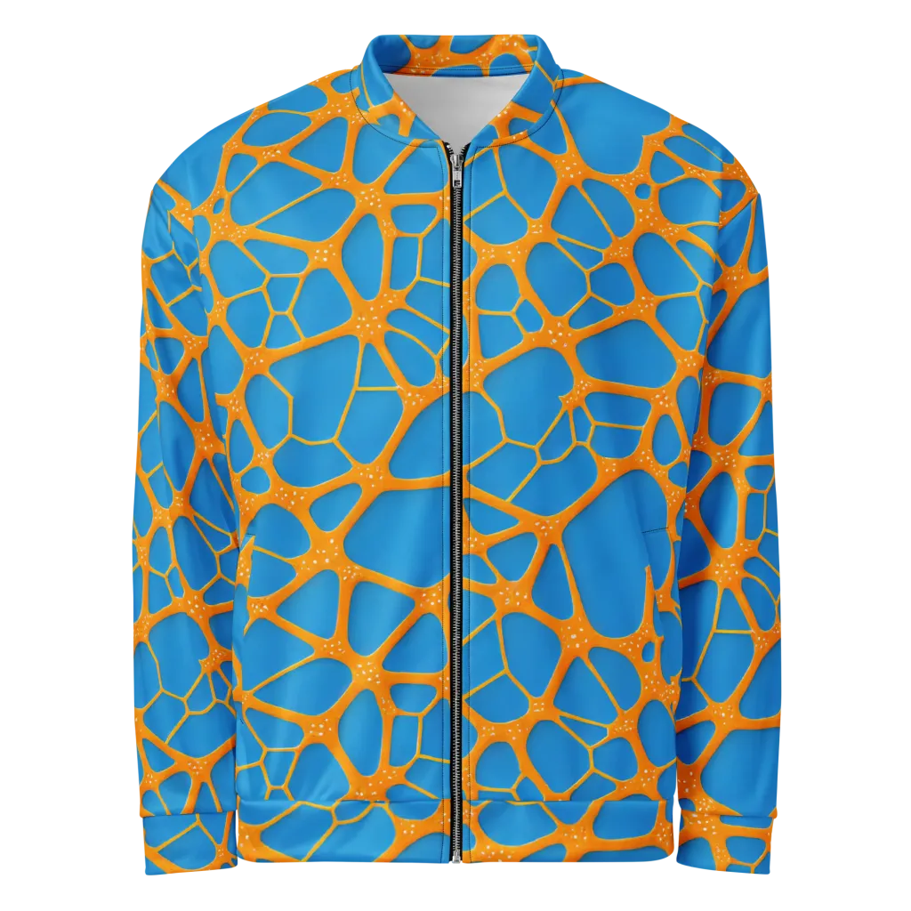 Citrus Cellscape on Bomber Jacket — Front