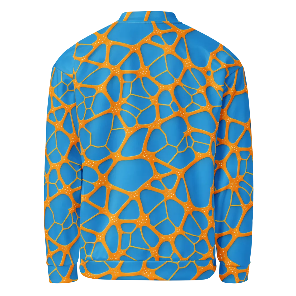 Citrus Cellscape on Bomber Jacket — Back