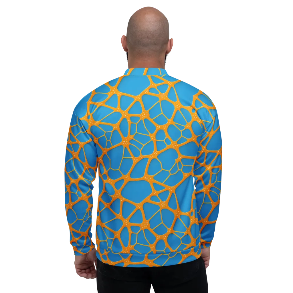 Citrus Cellscape on Bomber Jacket — Back