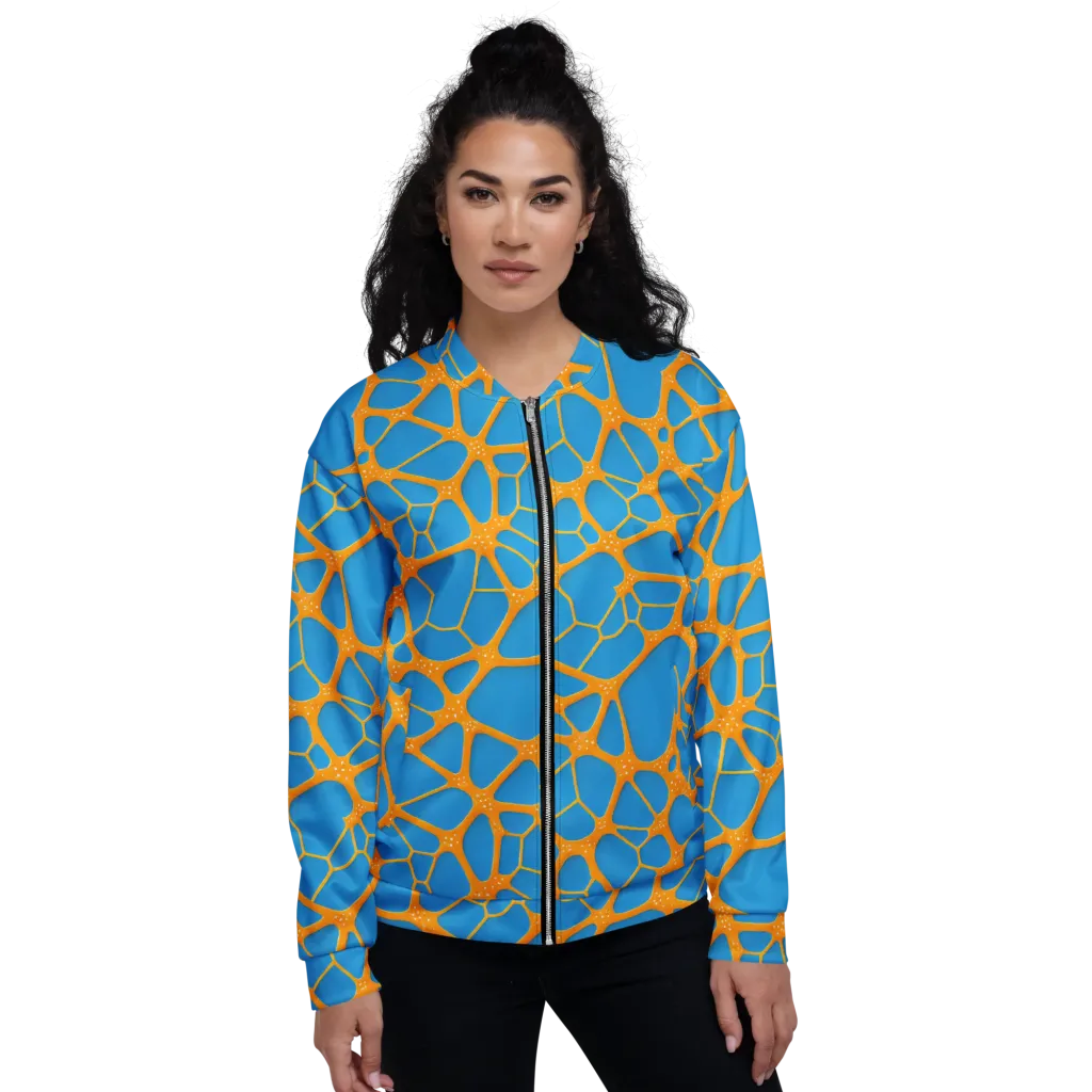Citrus Cellscape on Bomber Jacket — Front